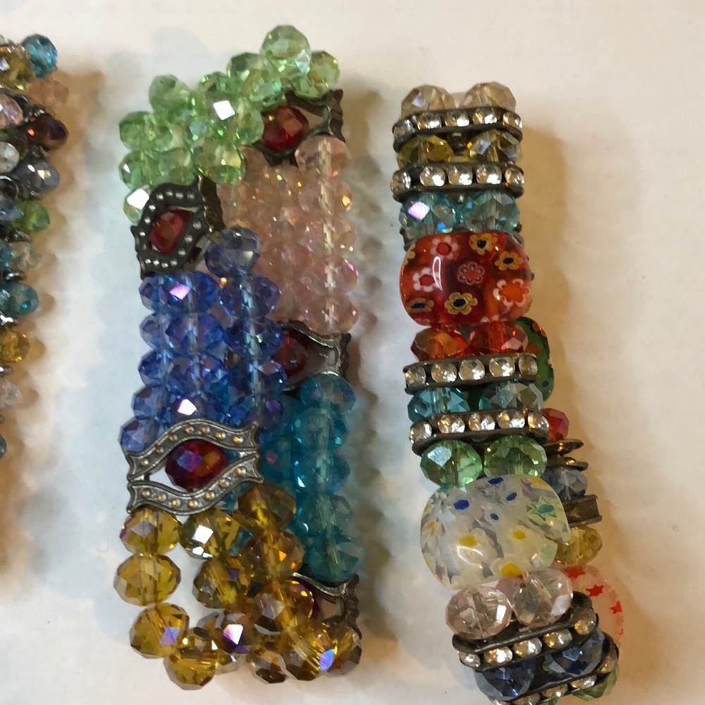 7 beaded bracelets stretchy - Picture 4 of 6